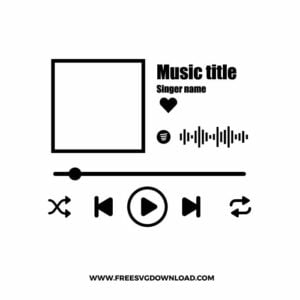 Spotify Glass Art SVG & PNG, SVG Free Download, svg files for cricut, music player svg, player buttons svg, song album svg, acrylic song svg, audio control svg, spotify glass template svg trendy svg, popular svg, music svg