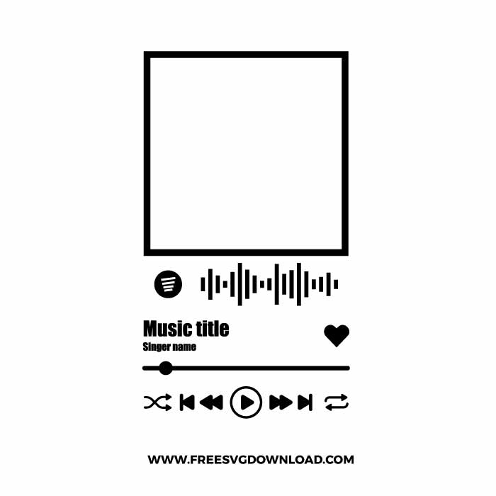 Spotify Music Player free SVG & PNG, SVG Free Download, svg files for cricut, music player svg, player buttons svg, song album svg, acrylic song svg, audio control svg, spotify glass template svg trendy svg, popular svg, music svg