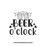 Beer O'clock Free SVG & PNG, SVG Free Download, SVG for Cricut Design Silhouette, svg files for cricut, quote svg, inspirational svg, motivational svg, popular svg, coffe mug svg, positive svg, adult svg, beer svg, wine svg, coffee svg.