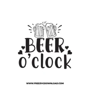 Beer O'clock Free SVG File