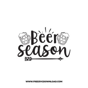 Beer Season Free SVG & PNG, SVG Free Download, SVG for Cricut Design Silhouette, svg files for cricut, quote svg, inspirational svg, motivational svg, popular svg, coffe mug svg, positive svg, adult svg, beer svg, wine svg, coffee svg.