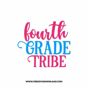 Fourth Grade Tribe Free SVG File