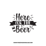 Here For The Beer Free SVG & PNG, SVG Free Download, SVG for Cricut Design Silhouette, svg files for cricut, quote svg, inspirational svg, motivational svg, popular svg, coffe mug svg, positive svg, adult svg, beer svg, wine svg, coffee svg.