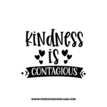 Kindness Is Contagious Free SVG & PNG, SVG Free Download, SVG for Cricut Design Silhouette, svg files for cricut, quote svg, inspirational svg, motivational svg, popular svg, coffe mug svg, positive svg, funny svg, kind svg, kindness svg.