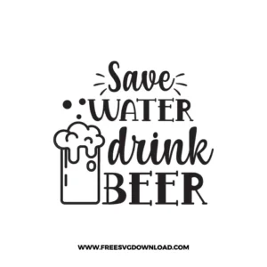 Save Water Drink Beer Free SVG File