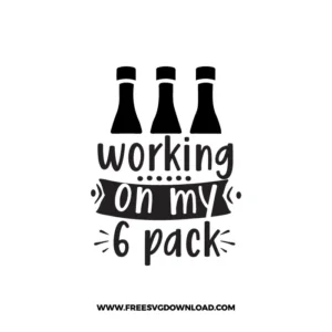 Working On My 6 Pack Free SVG File