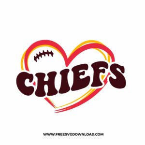 Chiefs Heart Free SVG File
