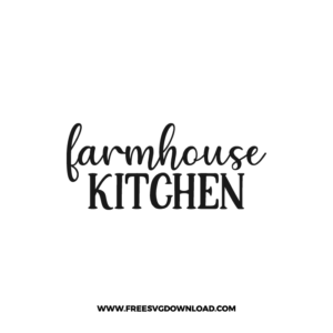 Farmhouse Kitchen Free SVG File