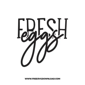 Fresh Eggs Farm Free SVG File