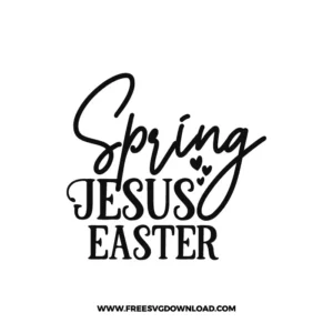 Spring Jesus Easter Free SVG File