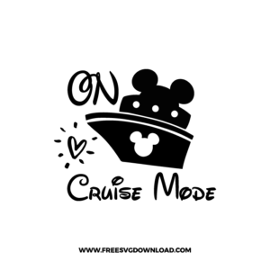 Disney on cruise mode 2 SVG & PNG, SVG Free Download,  SVG for Silhouette, svg files for cricut, separated svg, disney svg, mickey mouse free svg, minnie mouse free svg, summer svg, cruise svg, vacation svg