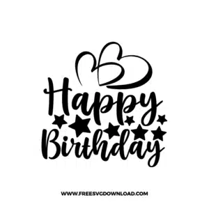 Happy Birthday 4 Free SVG & PNG, SVG Free Download, cake topper svg, birthday party svg, happy birthday svg, birthday cake svg