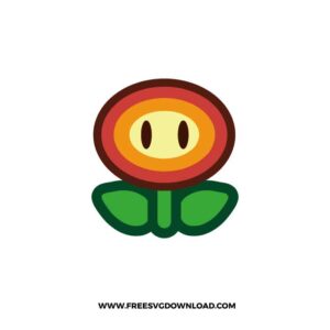Mario Fire Flower SVG & PNG, SVG Free Download,  SVG for Silhouette, svg files for cricut, separated svg, mario svg, luigi svg, mario svg layered, mario star svg, princess peach svg, mushroom svg, mario brothers svg, yoshi svg, toad svg, bowser svg, koopa svg, goombario svg, king boo svg