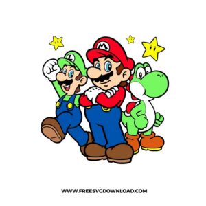 Super Mario Layered SVG & PNG, SVG Free Download,  SVG for Silhouette, svg files for cricut, separated svg, mario svg, luigi svg, mario svg layered, mario star svg, princess peach svg, mushroom svg, mario brothers svg, yoshi svg, toad svg, bowser svg, koopa svg, goombario svg, king boo svg