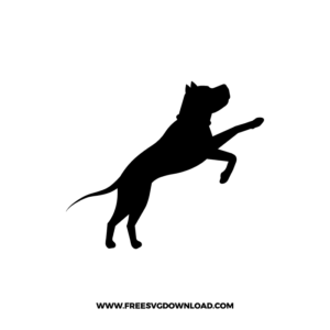 Boxer Silhouette Free SVG File