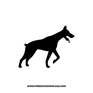 Doberman Silhouette free SVG & PNG, SVG Free Download,  SVG for Cricut Design Silhouette, doberman svg, silhouette dog svg, dog svg, free svg files for cricut, free svg images, free svg for cricut, free svg images for cricut, svg cut file animal svg