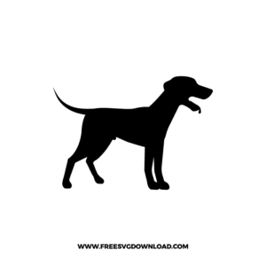 Labrador Silhouette Free SVG File