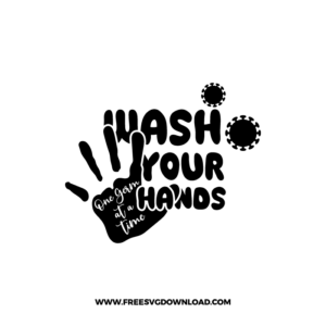 Wash One Germ At A Time Free SVG File