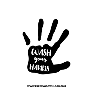 Wash Your Hands Free SVG File 4