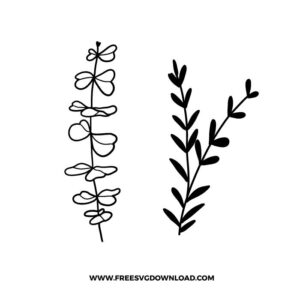 Botanical Leaves SVG Cut File