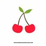 Cherry SVG & PNG, SVG Free Download,  SVG for Silhouette, svg files for cricut, separated svg, fruit svg, summer svg, lemon svg, strawberry svg, pineapple svg, watermelon svg, Cherry outline svg