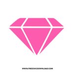 Diamond Free SVG & PNG, SVG Free Download,  SVG for Cricut Design Silhouette, engagement svg, wedding svg, ring svg, diamond clipart, crystal svg, wedding ring svg, jewelry svg, bride svg, diamond decal, barbie svg