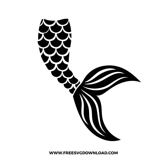 Mermaid Tail SVG & PNG, SVG Free Download, SVG for Silhouette, svg files for cricut, separated svg, disney svg, little mermaid free svg, ariel svg, disney princess svg, mermaid svg