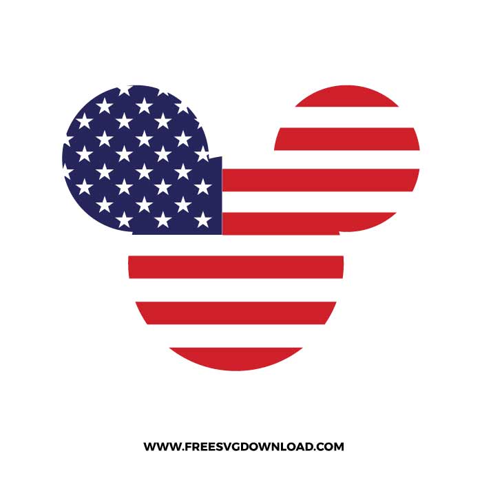 Mickey Head 4th of July SVG & PNG, SVG Free Download,  svg files for cricut, separated svg, trending svg, mickey svg, minnie mouse svg, mickey mouse cricut, mickey mouse head svg, mickey head USA svg, mickey USA flag svg, mickey mouse 4th of July svg