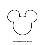 Mickey Head Outline SVG & PNG, SVG Free Download,  svg files for cricut, separated svg, trending svg, mickey svg, minnie mouse svg, mickey mouse cricut, mickey mouse head svg, mickey birthday svg, mickey outline svg