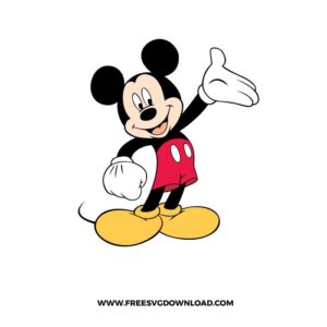Mickey Mouse Free SVG File