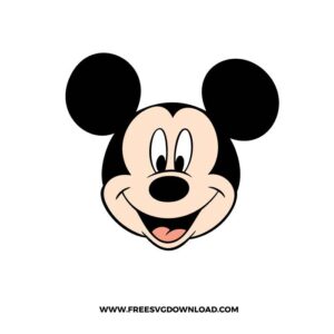 Mickey Mouse Head Free SVG File
