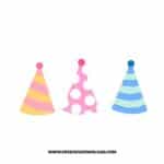 Party Hats SVG & PNG, SVG Free Download, cake topper svg, its my birthday svg, birthday party svg, happy birthday svg, birthday svg, birthday cake svg, party svg, hat svg