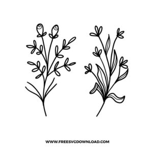 Rose Wildflower SVG Cut File