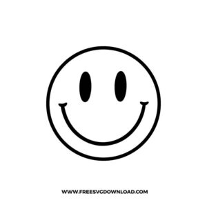 Smiley Face Outline SVG & PNG, SVG Free Download,  svg files for cricut, separated svg, trendy svg, smiley head svg, smiley svg, melting smiley svg, emoji svg, happy face svg, smiley face png