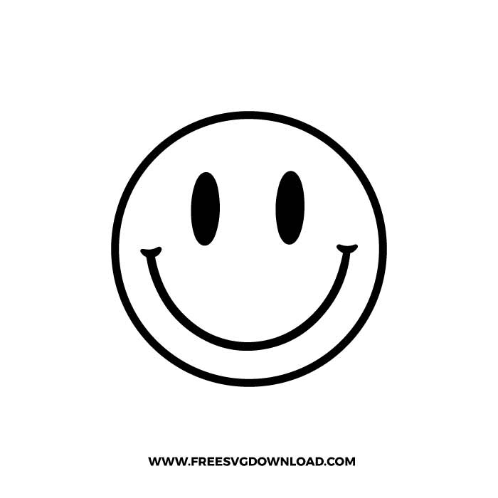 Smiley Face Outline SVG & PNG, SVG Free Download,  svg files for cricut, separated svg, trendy svg, smiley head svg, smiley svg, melting smiley svg, emoji svg, happy face svg, smiley face png