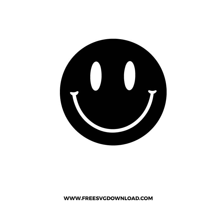 Smiley Face Silhouette SVG & PNG, SVG Free Download,  svg files for cricut, separated svg, trendy svg, smiley head svg, smiley svg, melting smiley svg, emoji svg, happy face svg, smiley face png