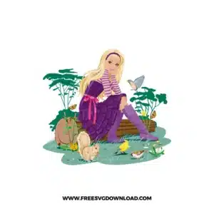 Barbie Animal Friends Free SVG File