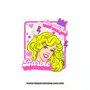 Barbie Be Unique SVG & PNG, SVG Free Download, svg files for cricut, Barbie SVG, Barbie Logo SVG Bundle, Malibu Barbie svg, birthday barbie svg, black barbie svg, ken svg, barbie silhouette svg, barbie logo outline svg, barbie los angels svg, barbie head svg