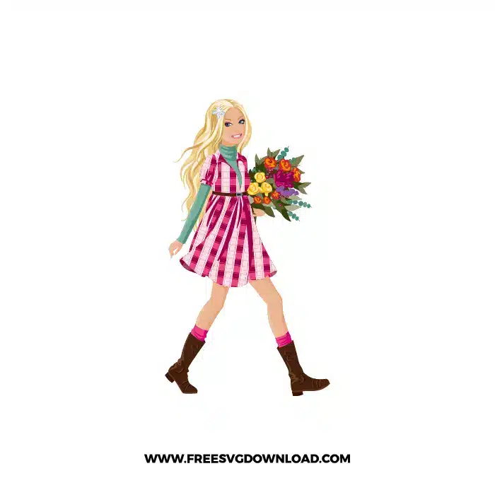 Barbie Flowers SVG & PNG, SVG Free Download, svg files for cricut, Barbie SVG, Barbie Logo SVG Bundle, Malibu Barbie svg, birthday barbie svg, black barbie svg, ken svg, barbie silhouette svg, barbie logo outline svg, barbie los angels svg, barbie head svg