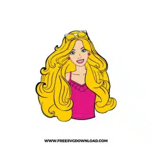 Barbie Hair Style Free SVG File