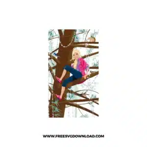 Barbie Jewellery Tree Free SVG File