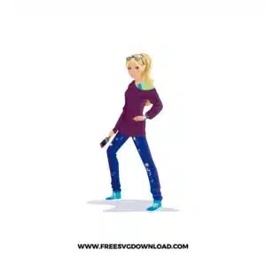 Barbie Painter Free SVG File