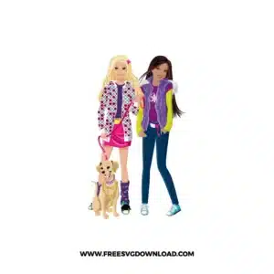Barbie Street Fashion Free SVG File