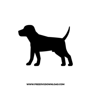 Labrador Retriever Silhouette Free SVG File