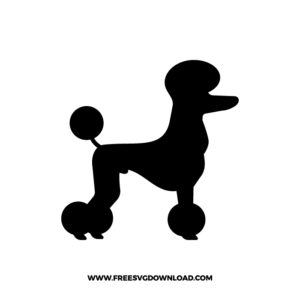 Poodle Silhouette Free SVG File