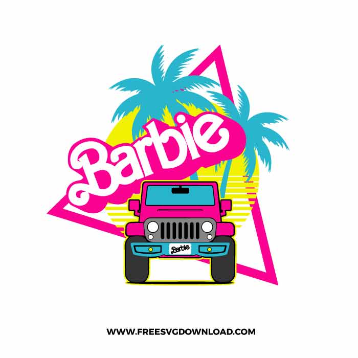 Barbie Jeep SVG & PNG Free Barbie Download | Free SVG Download