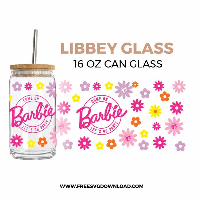 Barbie Libbey SVG & PNG, SVG Free Download, svg files for cricut, Barbie SVG, Barbie Libbey can glass svg free, Malibu Barbie svg, birthday barbie svg, black barbie svg, ken svg, barbie silhouette svg, barbie logo outline svg, barbie los angels svg, barbie head svg