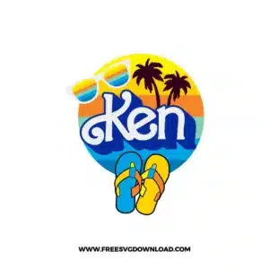 Barbie Ken Island Vibes Free SVG File