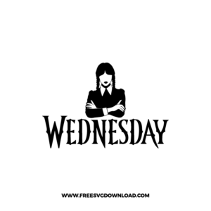 Wednesday Addams SVG & PNG, SVG Free Download, svg files for cricut, wednesday svg, Addams family svg, the thing svg, halloween svg, jenna ortega svg