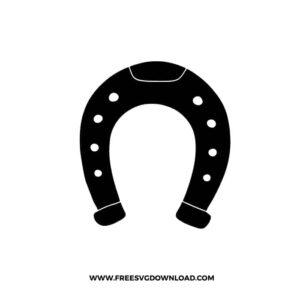 Horseshoe Silhouette Free SVG File